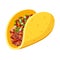 Tacos, fresh spicy meal or snack for lunch, dinner