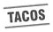 tacos stamp. tacos square grunge sign.