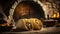 Tacos On Stone, Blurred Background, Rustic Pub Stone Oven. Generative AI