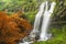 Tad TaKet waterfall, A big waterfall in deep forest at Bolaven plateau on autumn, Ban Nung Lung, Pakse, Laos