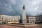 Tadeusz Kosciuszko statue in Lodz, Poland