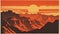 Tadhg Reisner Sunset: Grand Canyon National Park Mountain Postcard