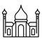 Tadj mahal icon, outline style