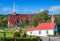 TADOUSSAC, CANADA - JULY 21, 2008: Tourists walk along city stre