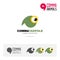 Tadpole animal concept icon set and modern brand identity logo template and app symbol based on comma sign