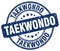 taekwondo blue stamp