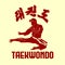 taekwondo ogo vector for t-shirt or printing product