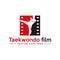 Taekwondo sports production film illustration logo