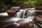 Taf Fechan Forest waterfall