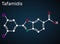 Tafamidis molecule. It is a medication used to delay loss of peripheral nerve function in adults. Structural chemical formula