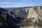 Taft Point, view to the Valley and El Capitan, Yosemite National Park in the USA