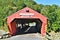 Taftsville Covered Bridge in the Taftsville Village in the Town of Woodstock, Windsor County, Vermont, United States