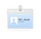 Tag Badge Holder isolated on white and card