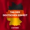 Tag der deutschen einheit concept background, isometric style