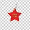 Tag Label Star Icon for Business with Red Gold
