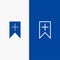 Tag, Plus, Interface, User Line and Glyph Solid icon Blue banner Line and Glyph Solid icon Blue banner