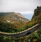 Taganana village with winding road in Tenerife