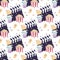 Tagged seamless movie clap pattern, oscars, movie ribbon, movie