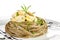 Tagliatelle with artichoke and fresb herbs.