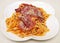 Tagliatelle with smoked meat