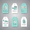 Tags for photo studio or photographer. Hand drawn doodle cartoon retro photo cameras, vector illustration Sketchy photo