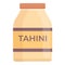 Tahini paste icon cartoon vector. Cuisine food