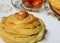 Tahinli Ã§Ã¶rek - sweet buns with tahini sesame paste. National Turkish pastry.