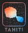 Tahiti map design.