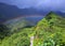 Tahiti. Mountain and rainbow