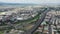 Taichung, Taiwan - Jun 21:Aerial top view Provincial highway 74 Next to the Dongying Park.