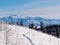 Taiga snowshoe path winter landscape Yukon Canada