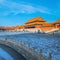 Taihemen Gate of Supreme Harmony is the largest palace gate in Forbidden City