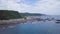 Taiji Coastline, Establishing Shot, Wakayama, Japan.