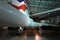 The tail of a British Concorde