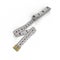 Tailor measuring tape with soft shadow.measurements of length,meter for the tailor,closeup,white. 3D illustration