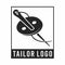 Tailor needle pin Logo Template