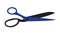 Tailor scissors flat icon.