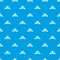 Tailor service pattern vector seamless blue