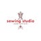 Tailor Sewing Vintage Logo Ideas, Mannequin Sewing Logo Ideas, Fashion Retro Simple Logo, Vector Design