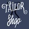 Tailor Shop. Vector Illustration. The Logo Atelier. Sewing studio banner.