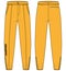 Tailored ski sweat Jogger bottom Pants design flat sketch vector illustration, Track pants concept with front and back view,