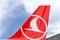 Tailplane of Turkish Airlines Airplane