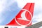 Tailplane of Turkish Airlines Airplane