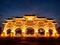 Taipei, Taiwan - May 15, 2019: Arch in front of the Liberty Square Freedom Square Main Entrance gate with tourist visiting