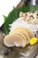 Tairagi(pacific pen shell, atrina pectinata) sashimi, japanese cuisine