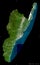 Taitung, Taiwan - black solid. Sentinel-2 satellite