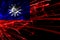 Taiwan abstract fireworks sparkling flag. New Year, Christmas and National day concept