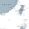Taiwan Area, gray political map, Free Area of the Republic of China