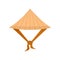 Taiwan conic hat icon, flat style