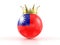 Taiwan flag soccer ball with crown